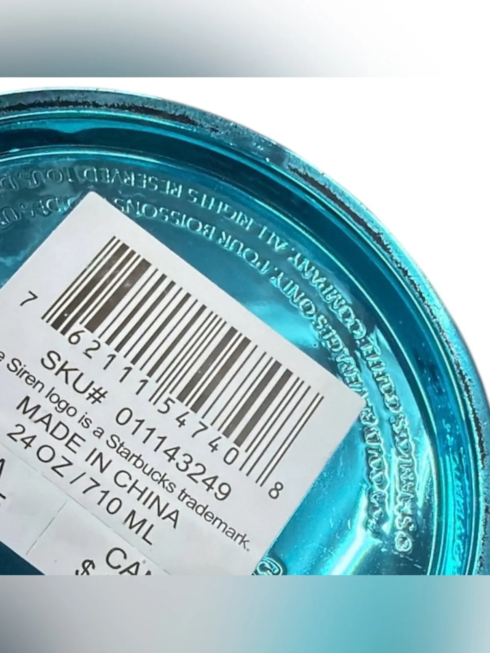 Starbucks Turquoise Studded Cold Cup Tumbler with Straw